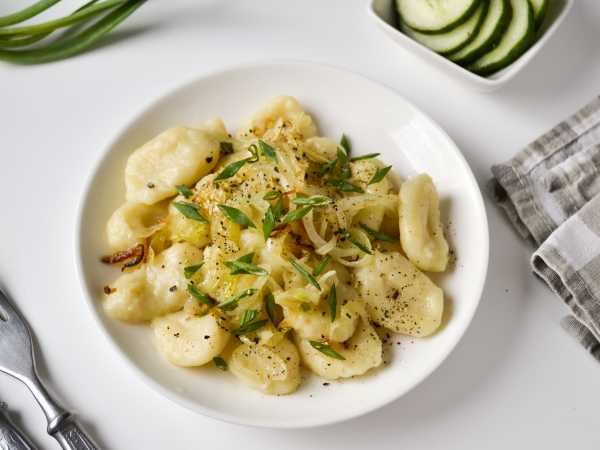 Постные картофельные клецки