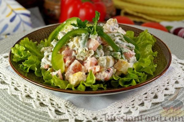 Салат "Каройи" со стручковой фасолью