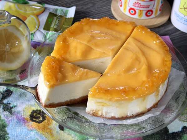 Чизкейк с лимонным курдом
