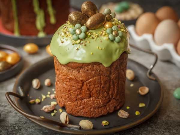 Дубайский кулич (с дубайским шоколадом)