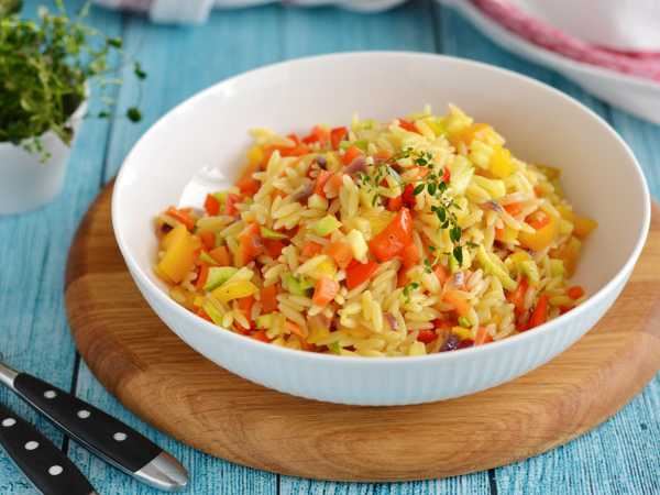 Орзо с овощами