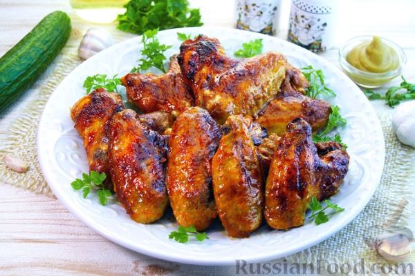 Куриные крылышки в томатно-майонезном маринаде