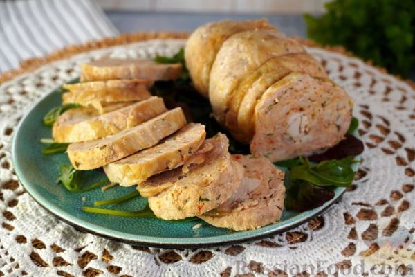Куриный галантин по-польски