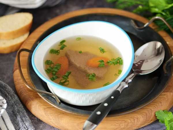 Мясной бульон из говядины (из мякоти)