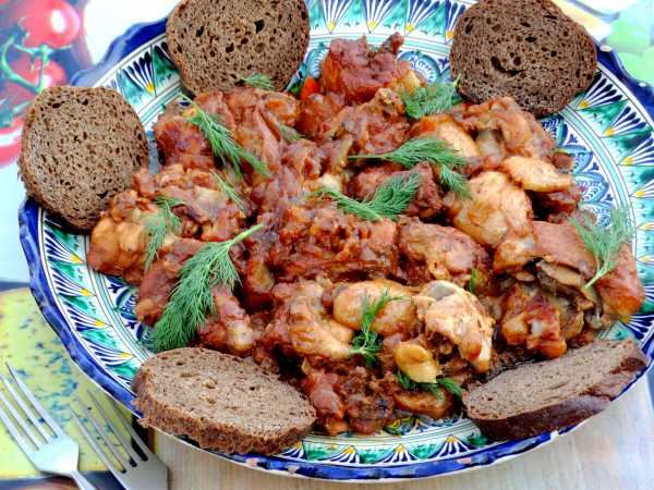 Курица в афганском казане