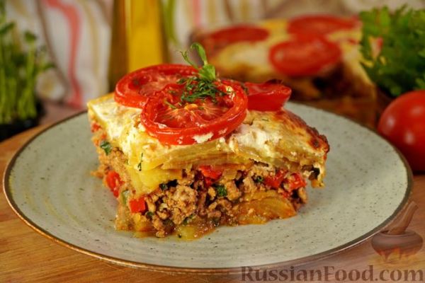 Мусака из картофеля