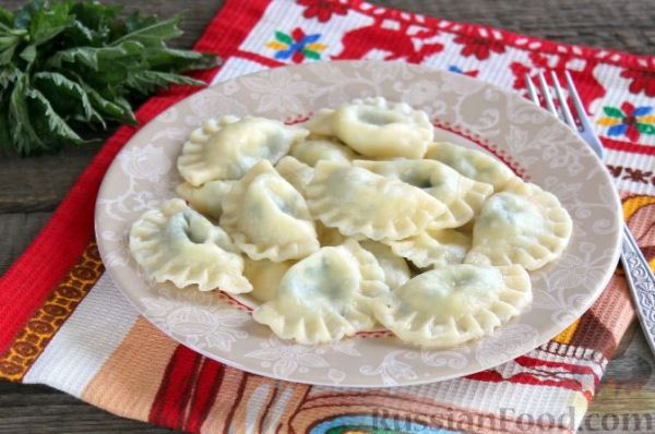 Вареники с крапивой