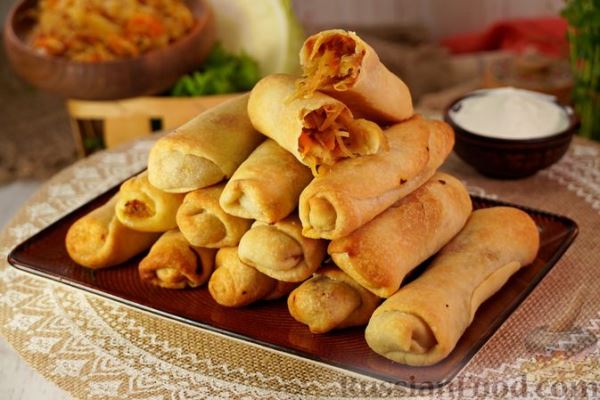 Вэрзэре (пирожки с тушёной капустой)