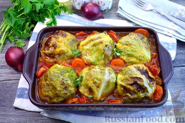 Голубцы из молодой капусты (в духовке)